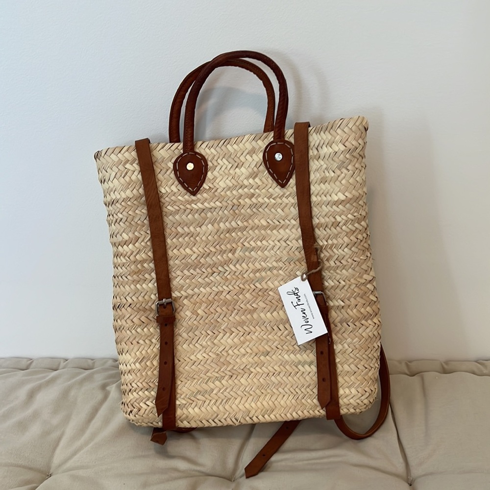 Grass basket backpack - Woven Finds